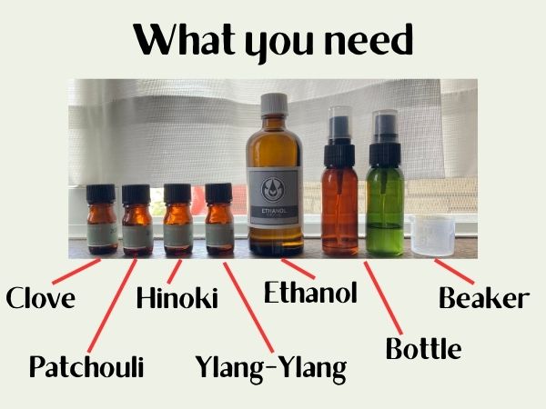 Things I bought for making marrakech parfume