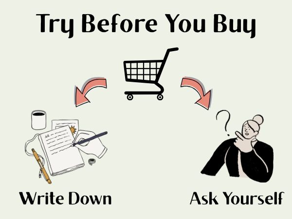 Instead of buying, write down and wait.